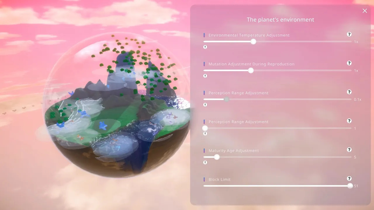 ANLIFE: Motion-Learning Life Evolution screenshot