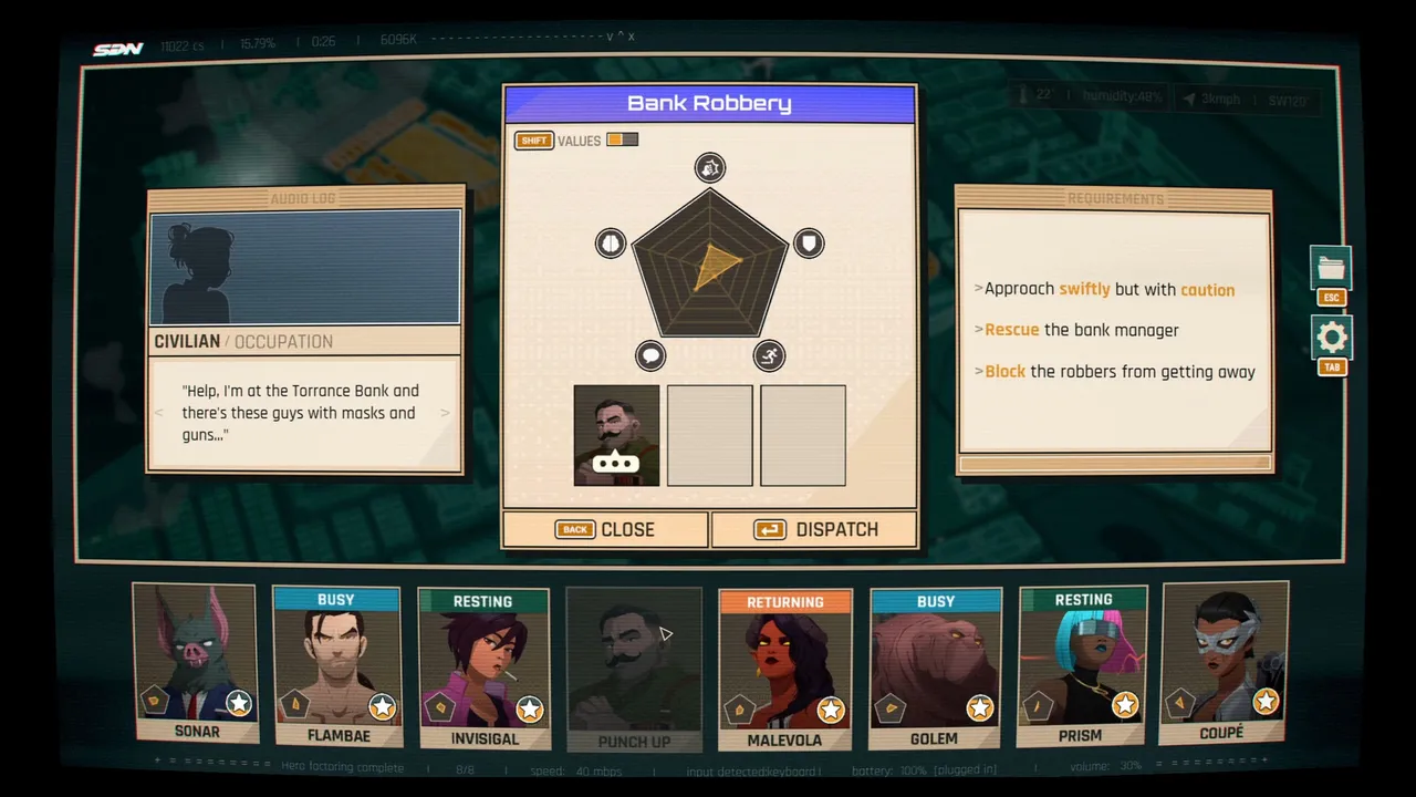 Dispatch screenshot