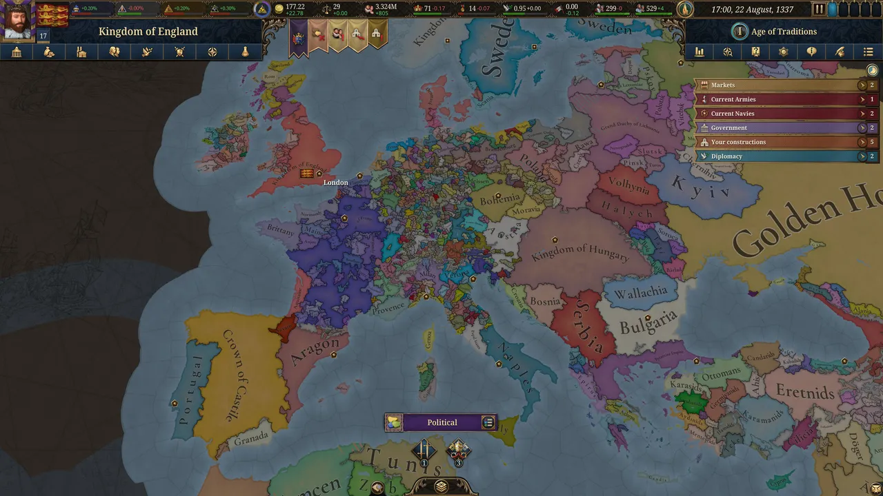 Europa Universalis V screenshot