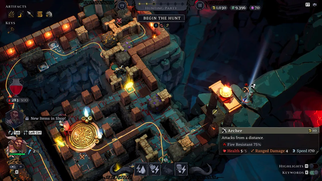 MINOS screenshot