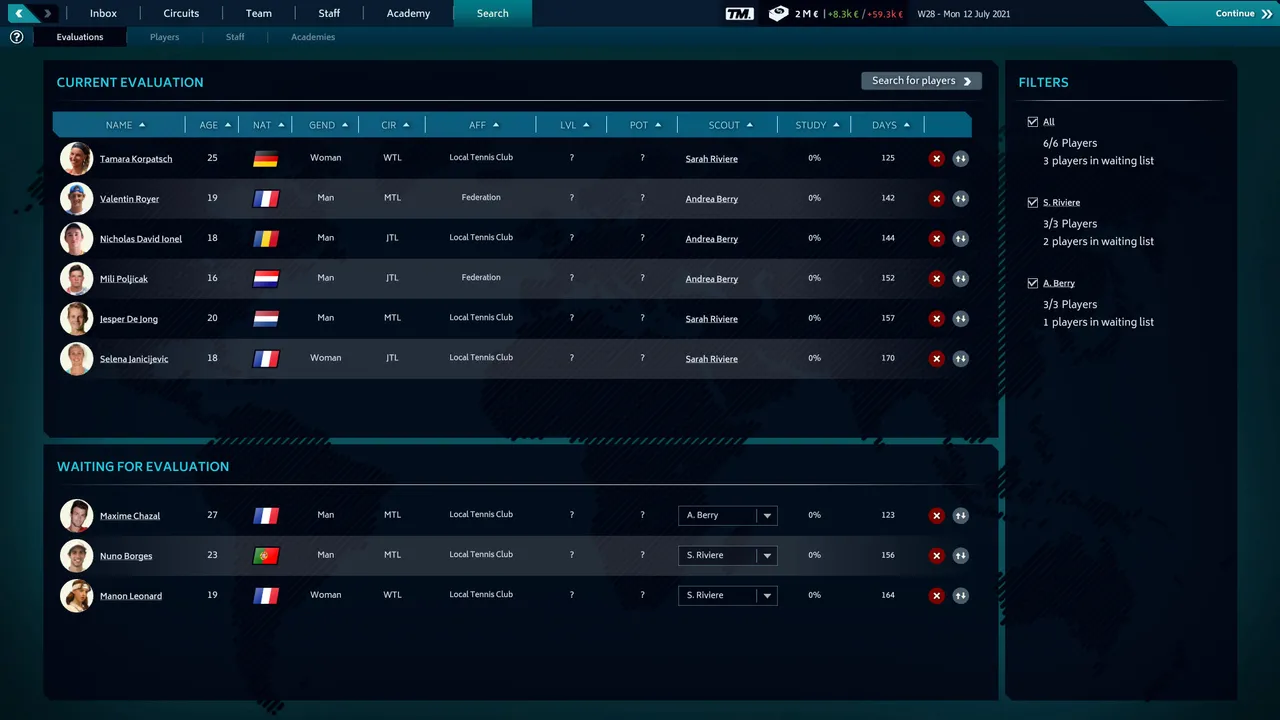 Tennis Manager 2021 screenshot