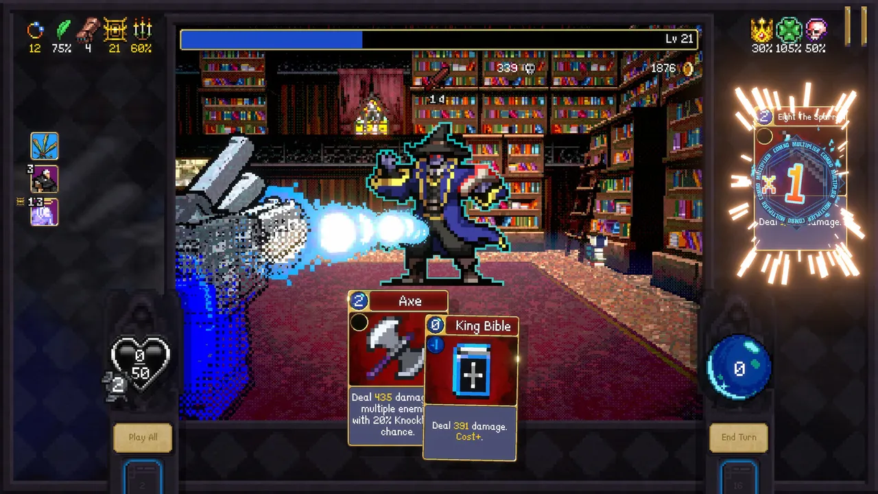 Vampire Crawlers: The Turbo Wildcard from Vampire Survivors screenshot