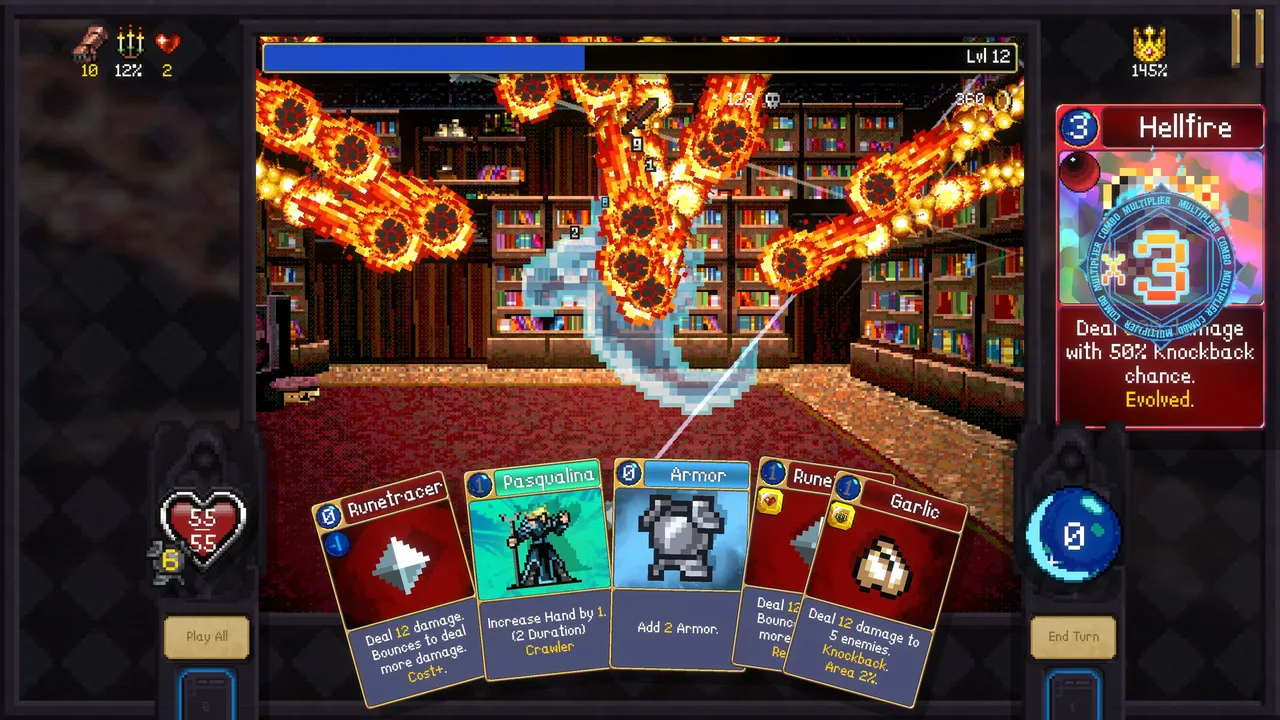 Vampire Crawlers: The Turbo Wildcard from Vampire Survivors screenshot