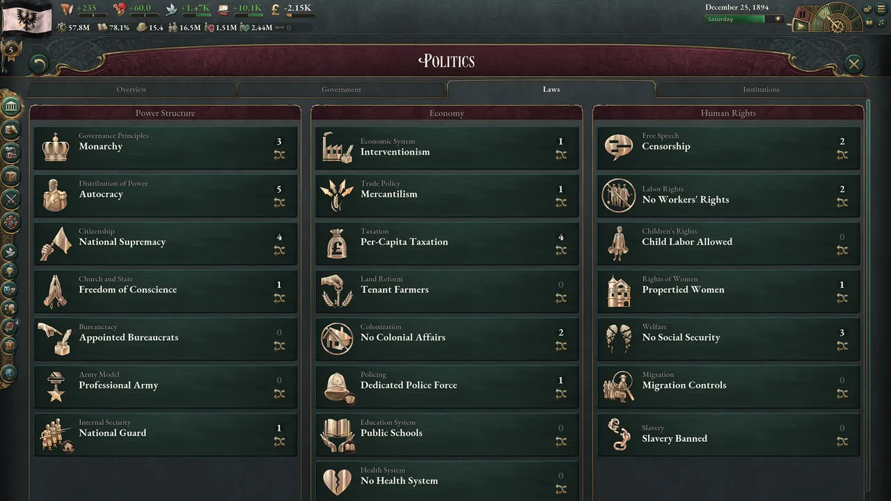 Victoria 3 screenshot